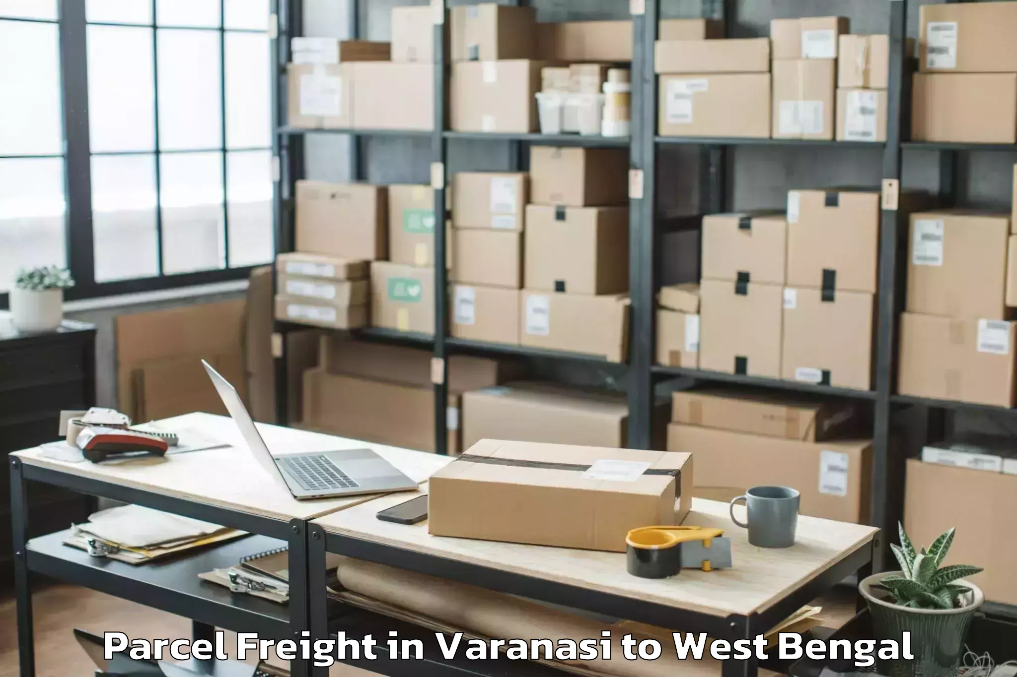 Varanasi to Samsi Parcel Freight Booking